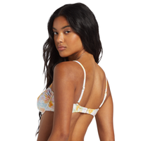 Peaceful Palms Ruched Underwire Bikini Top