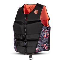 O'Brien Ladies Flex V-back Neoprene Vests CCGA Coral Floral 2026