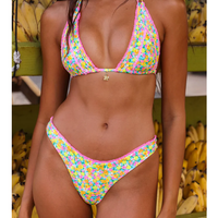 Decorative Panel Halter Bikini Top