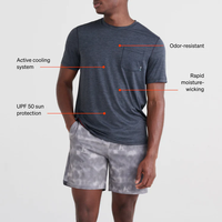 Saxx Droptemp All Day Cooling Short Sleeve Pocket Tee