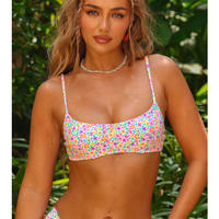 Invisible Underwire Crop Bikini Top