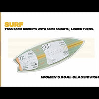 Ronix Women's Koal Classic Fish Wakesurf Board 2024
