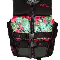 O'Brien Ladies Flex V-back Neoprene Vests CCGA Pink/Floral 2025