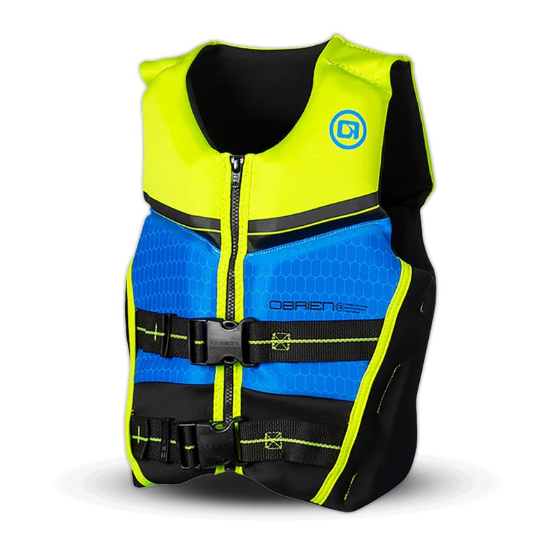 O'brien Youth Small Neoprene Life Jacket CCGA Blue/Lime 2025
