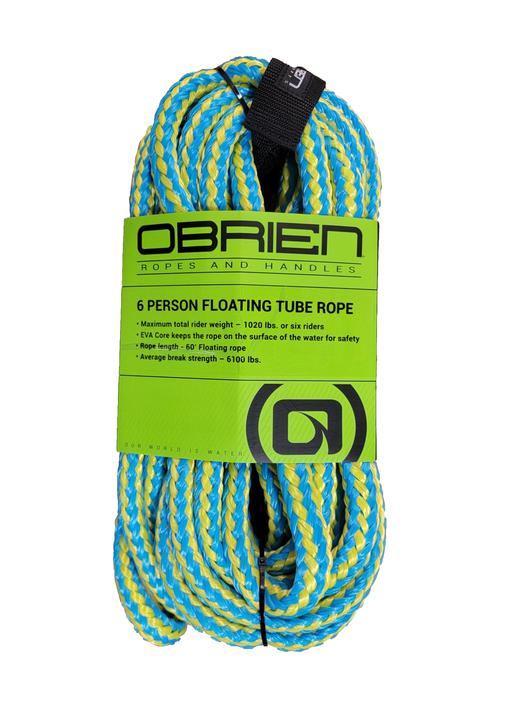 Obrien 6 Person Floating Tube Rope Yellow/Aqua