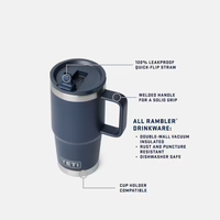 Yeti Rambler 20 oz. Straw Travel Mug