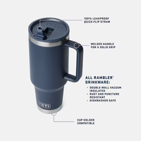 Yeti Rambler 40 oz Straw Travel Mug