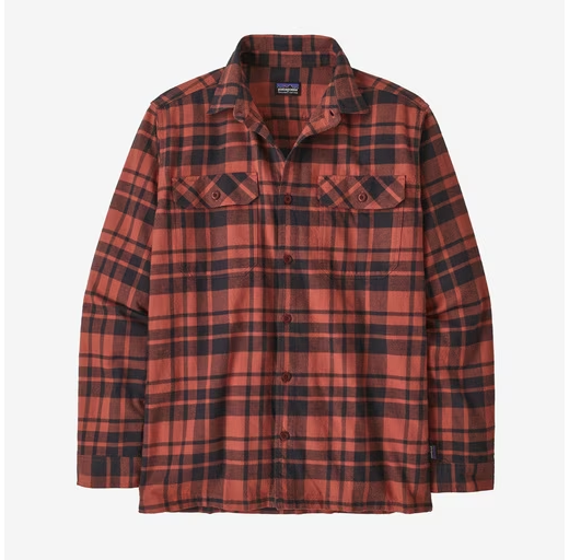 Patagonia Men's Long-Sleeved Organic Cotton Midweight Fjord Flannel Shirt