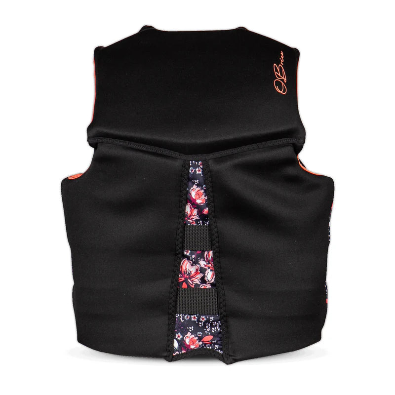 O'Brien Ladies Flex V-back Neoprene Vests CCGA Coral Floral 2026