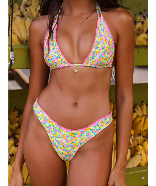 Decorative Panel Halter Bikini Top