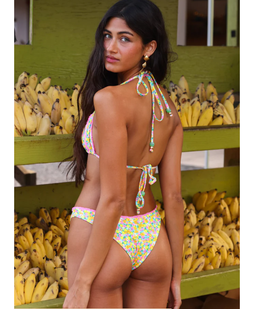 Decorative Panel Halter Bikini Top