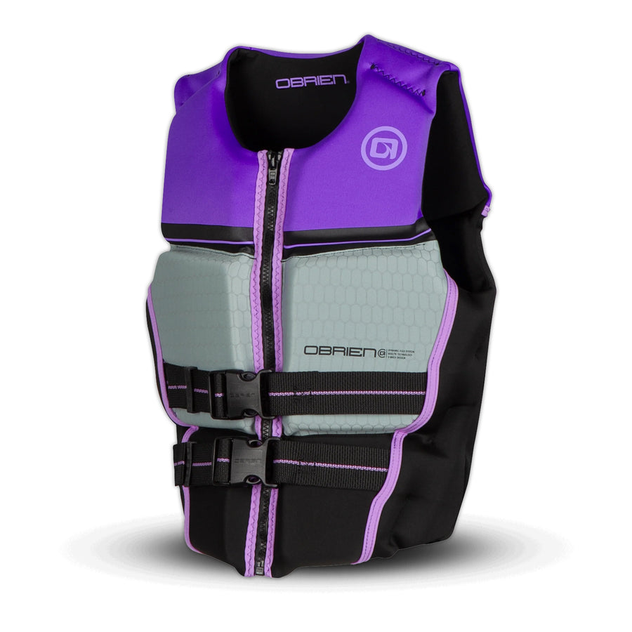 O'brien Junior V-Back Life Jacket Neoprene CCGA Purple/Grey