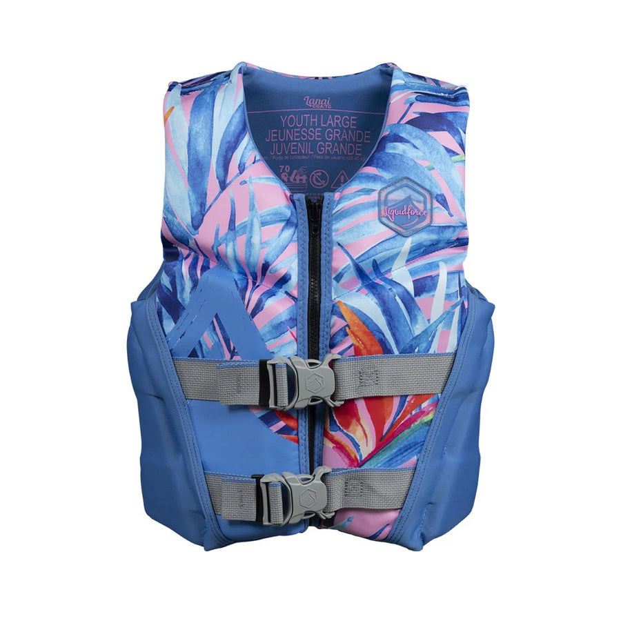 Liquid Force Lanai Neoprene Life Jacket Youth Large 64-88 Lbs CCGA