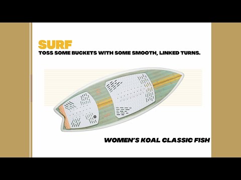 Ronix Women's Koal Classic Fish Wakesurf Board 2023