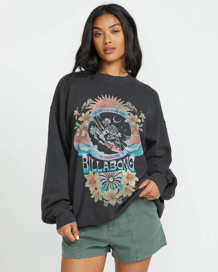 Ride In Oversized Crewneck Sweatshirt