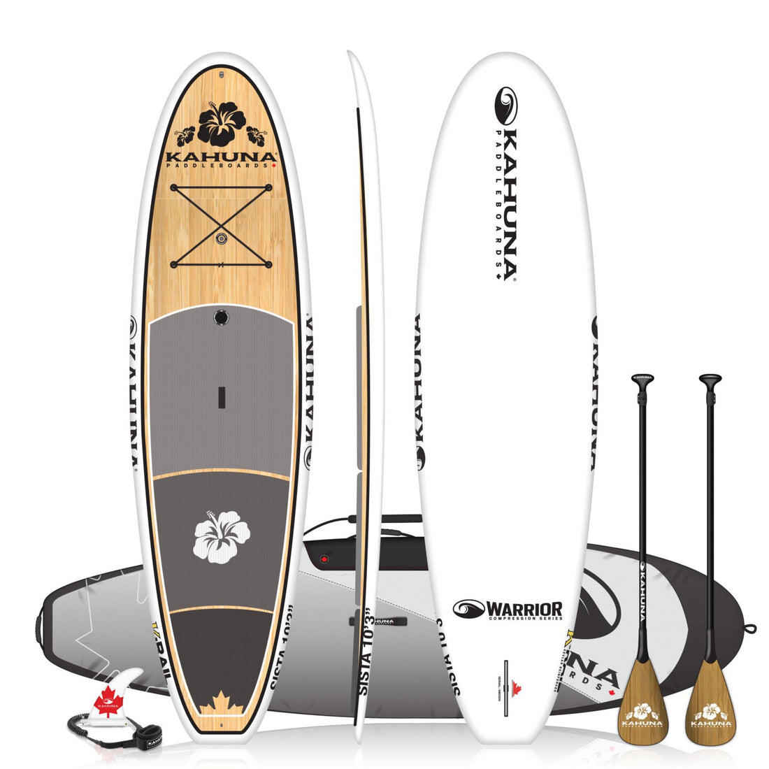 Kahuna 10'3" Warrior Sista Bamboo Sup Pkg. W/Carbon Paddle, Bag, Leash Incl. 2026