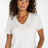 Liverpool SS V-Neck Knit Tee