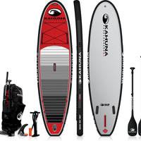 Kahuna 10'10" Big iSUP Red All Terrain Inflatable Sup W/Carbon Paddle + Bag + Pump 2024