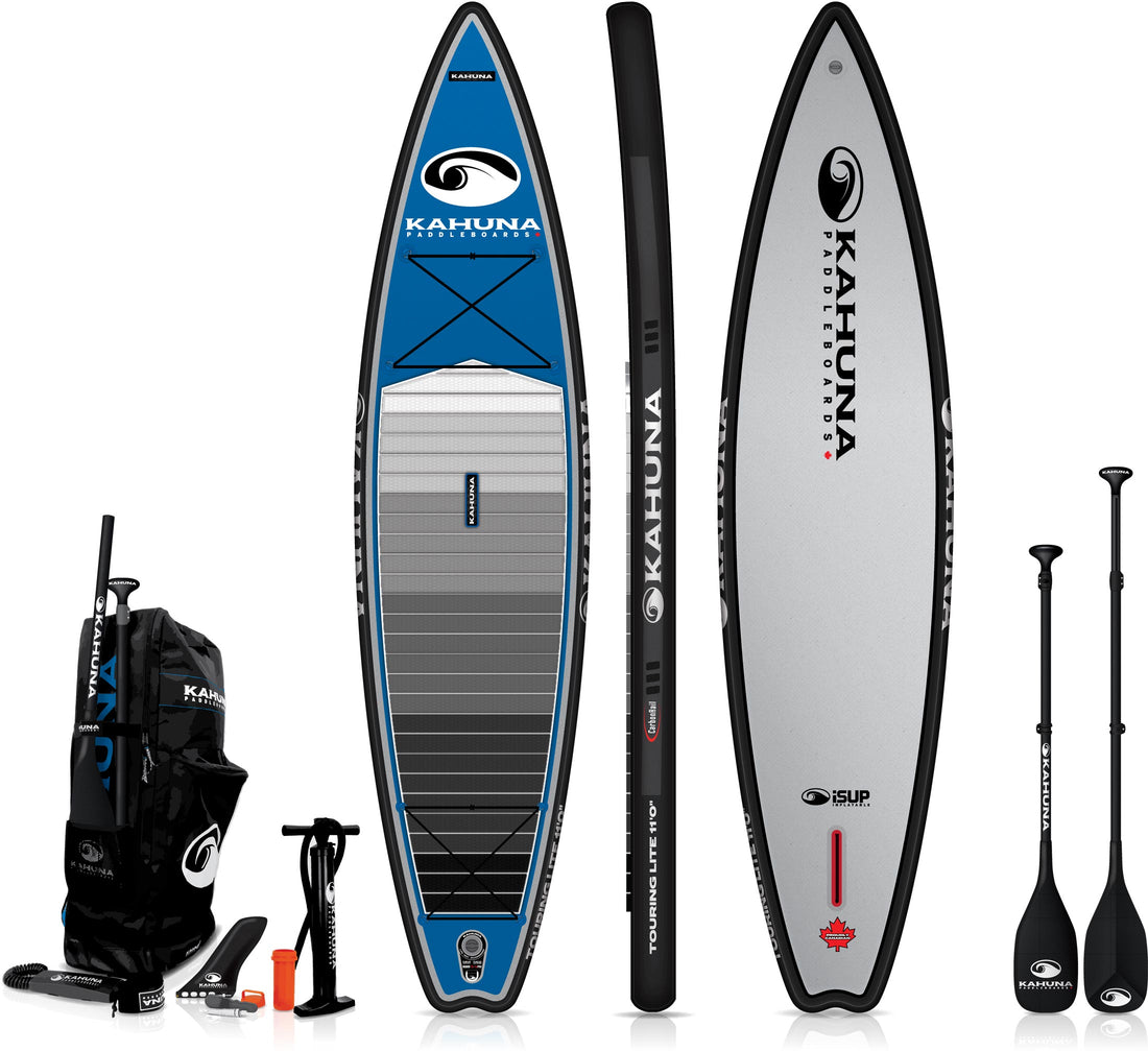 Kahuna 11' iSUP Touring Lite Braddah Inflatible Sup W/Carbon Paddle + Bag + Pump 2024