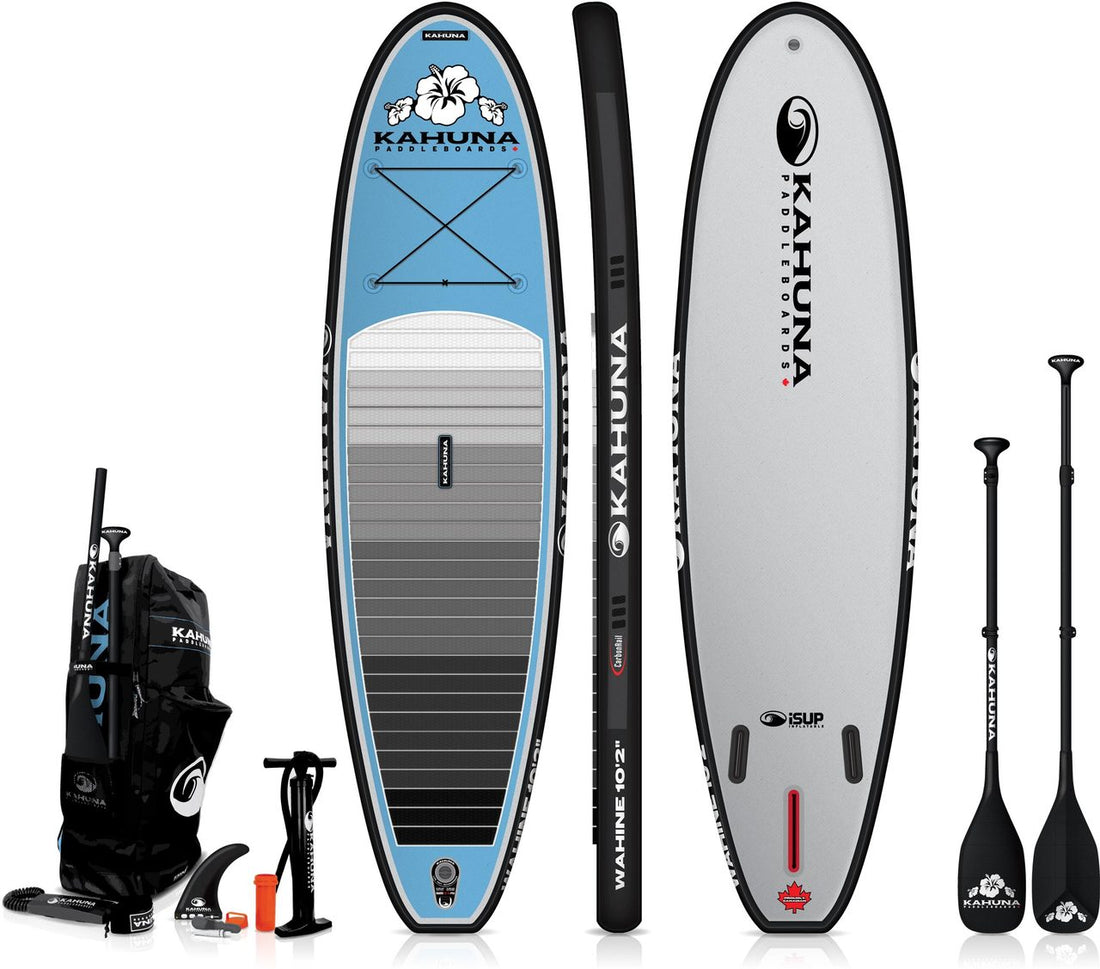 Kahuna 10'2" iSUP Wahine Inflatible Sup W/Carbon Paddle + Bag + Pump 2024